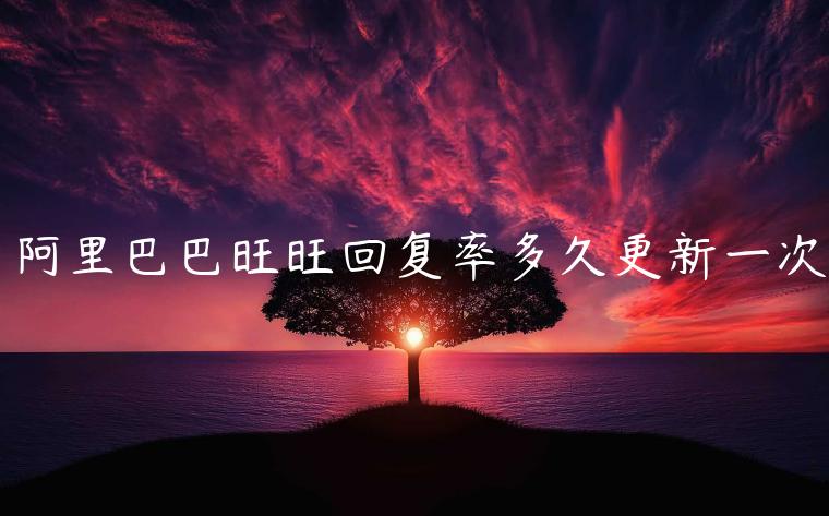 阿里巴巴旺旺回復(fù)率多久更新一次